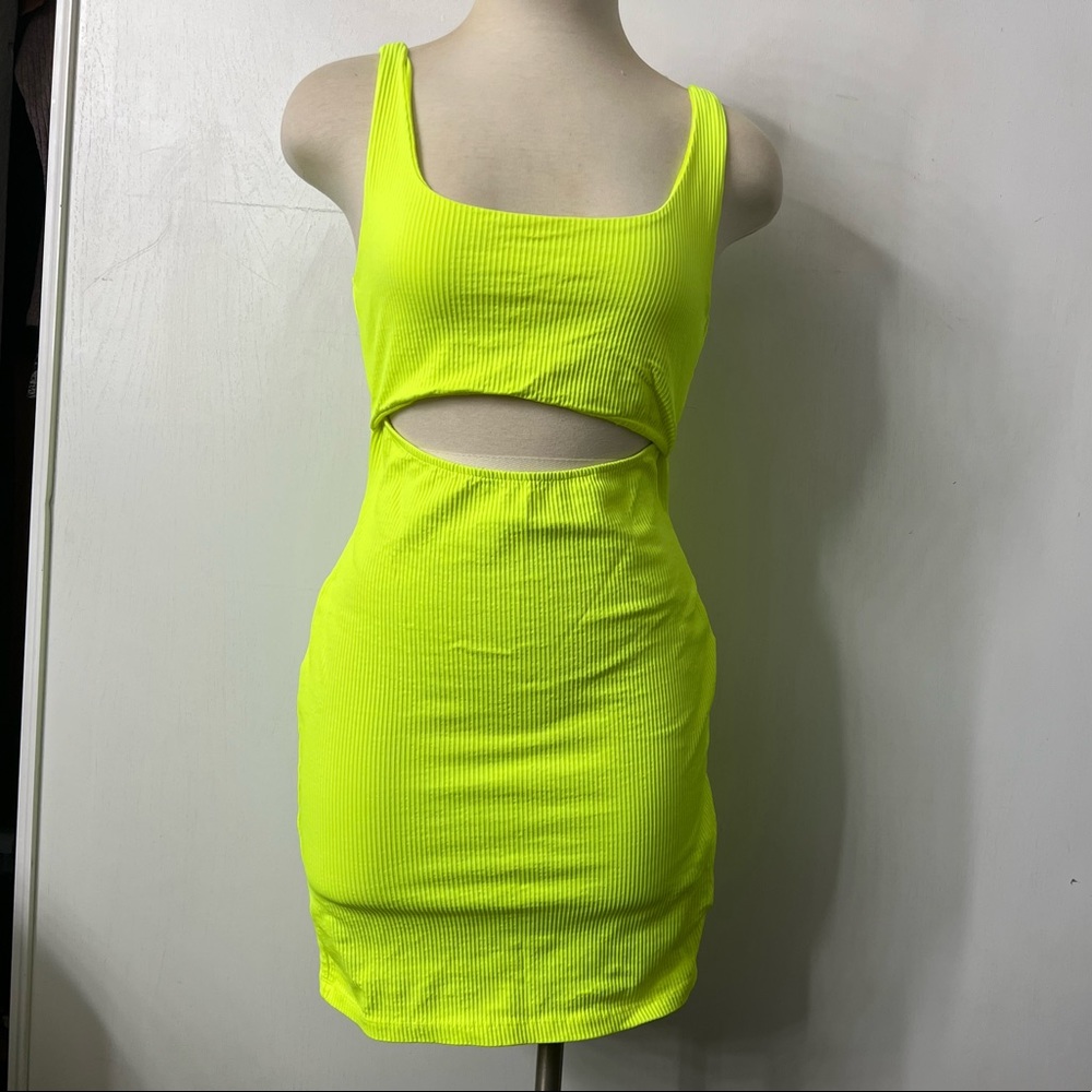 Neon yellow dress